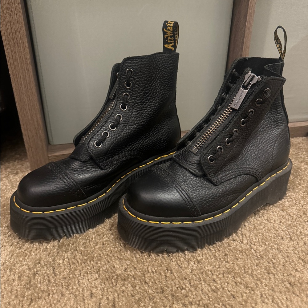 Dr. Martens Sinclair Milled Napa Leather Platform Boots
